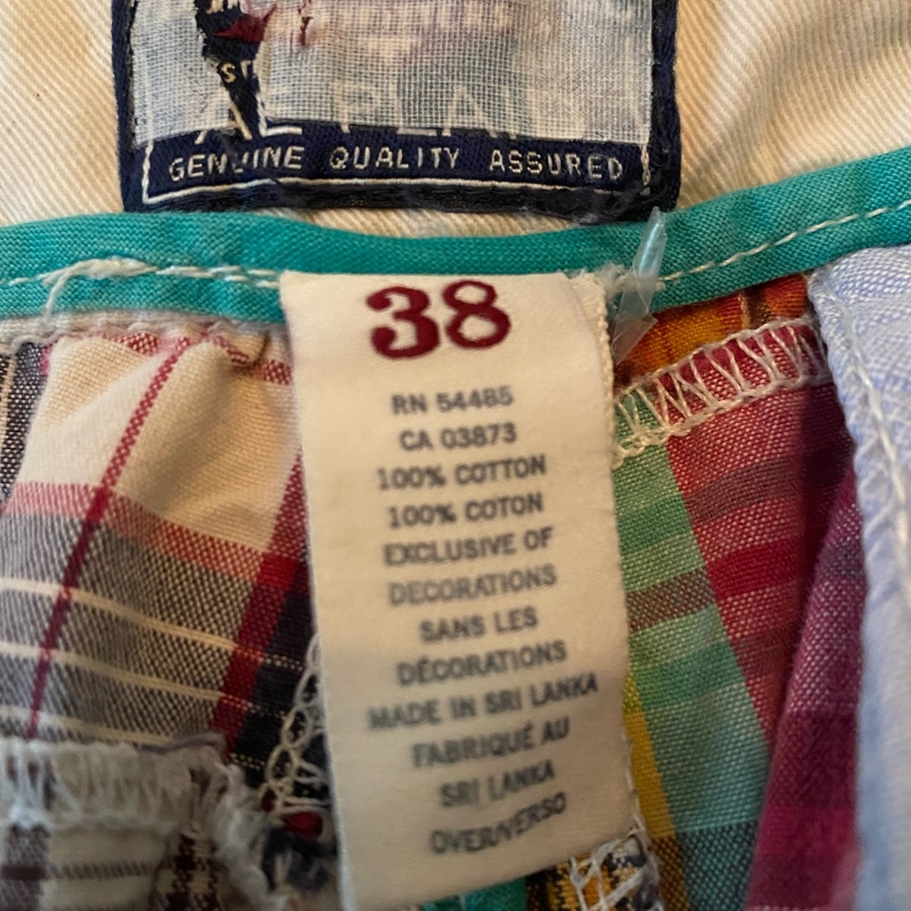 American Eagle Plaid Patch Work Shorts - image 8